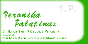 veronika palatinus business card